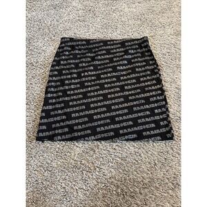 RAMMSTEIN Band Concert Merch TUBE Mini SKIRT Size Medium M Baumwolle Cotton